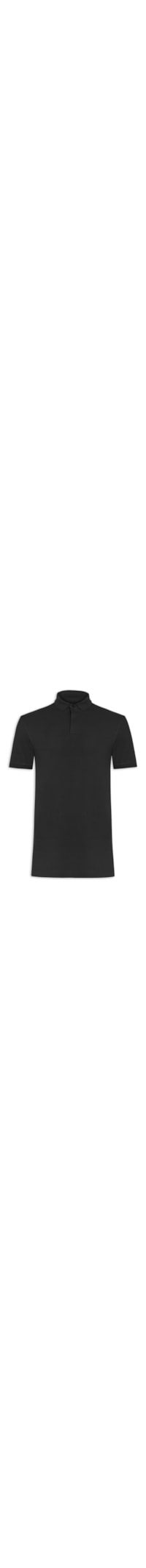Polo Masculina Básica Regular Fit em Piquet Colorfix - Preto