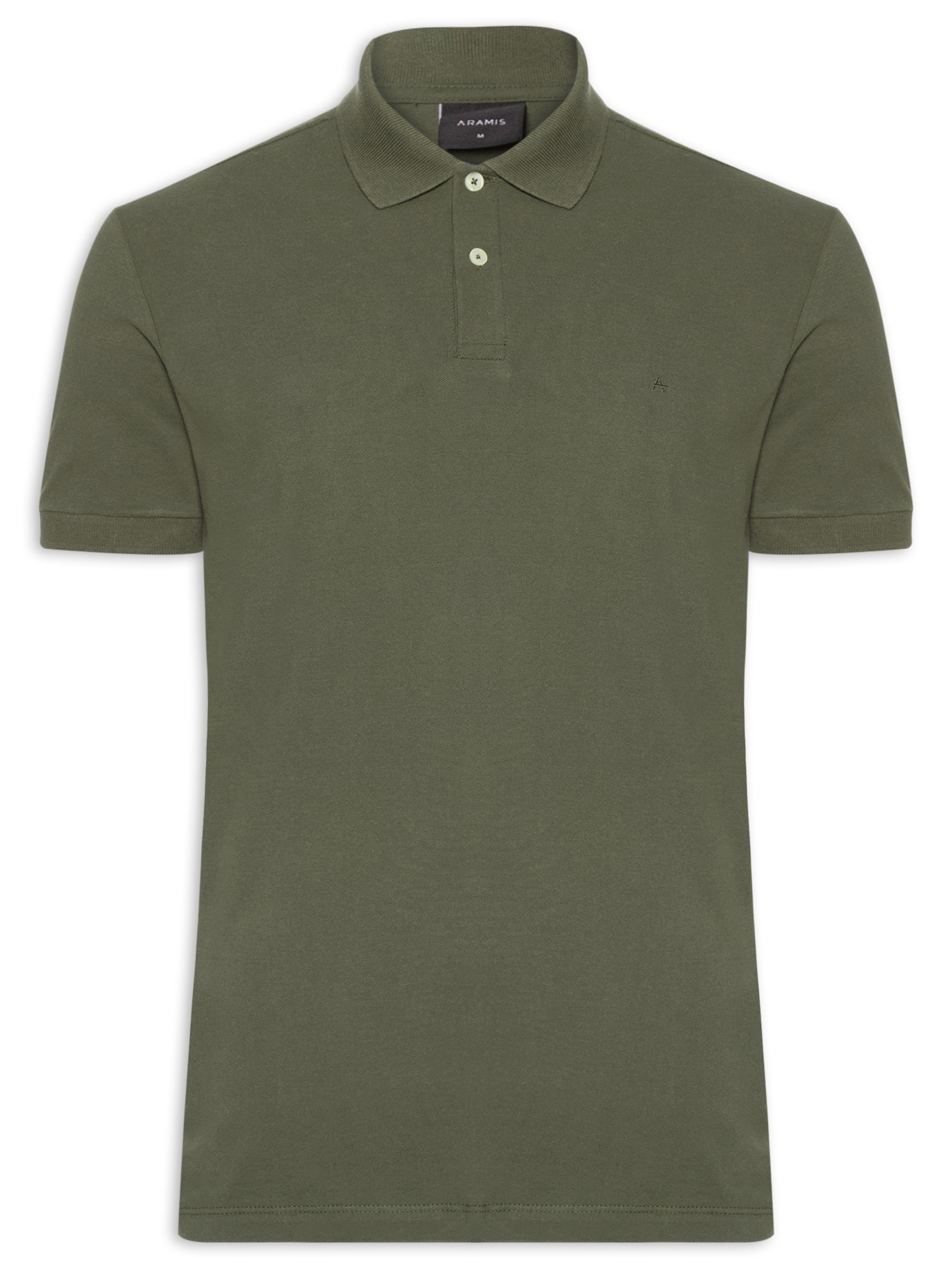 Polo Masculina Básica Regular Fit Em Piquet Verde Aramis
