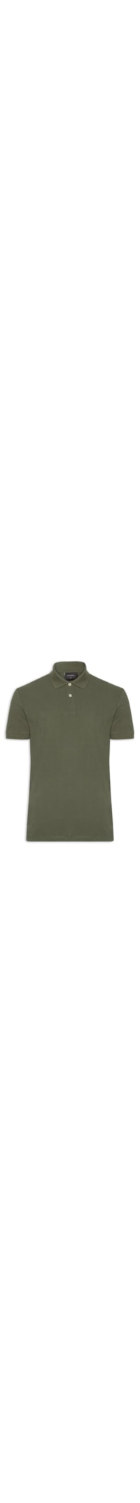 Polo Masculina Básica Regular Fit Em Piquet - Verde