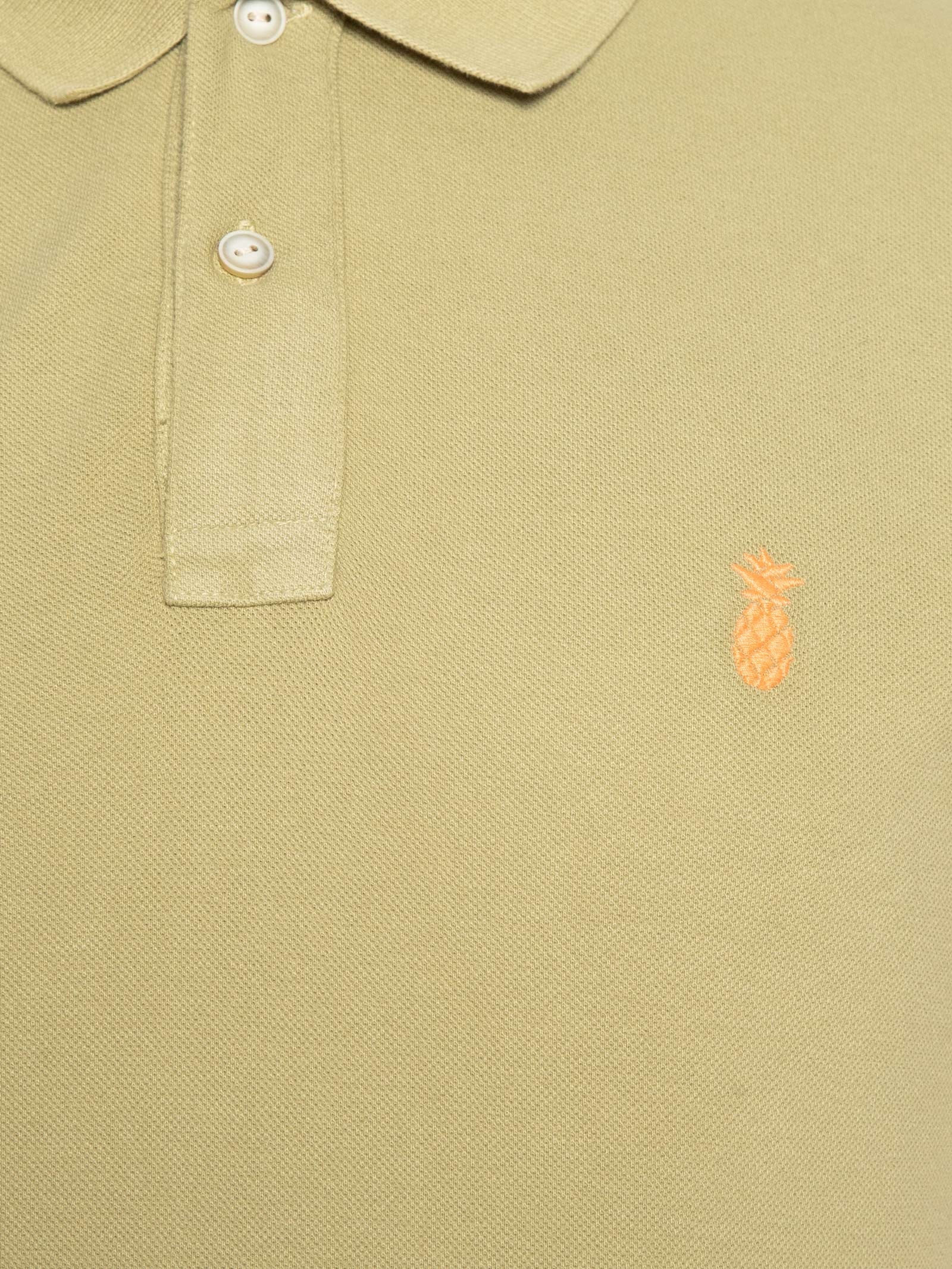 Polo Masculina Básica Summer Em Piquet De Algodão Verde Pineapple