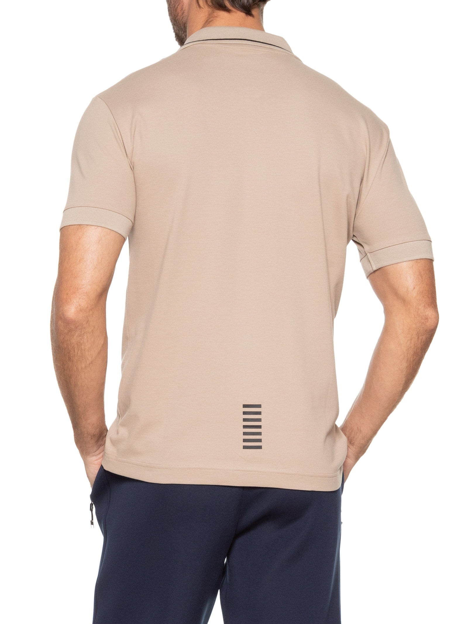 Polo Masculina Bege Ea7 Emporio Armani