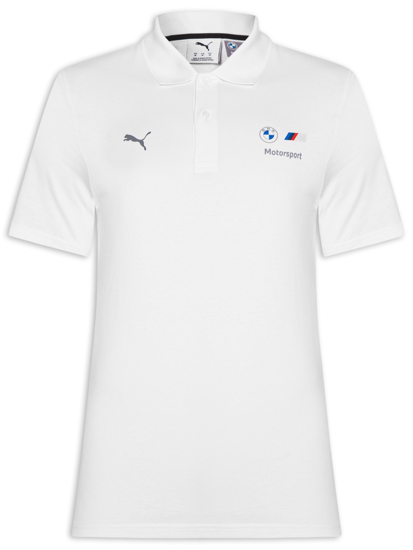 Pólo Masculina  BMW M Motorsport Essentials – Branco Puma