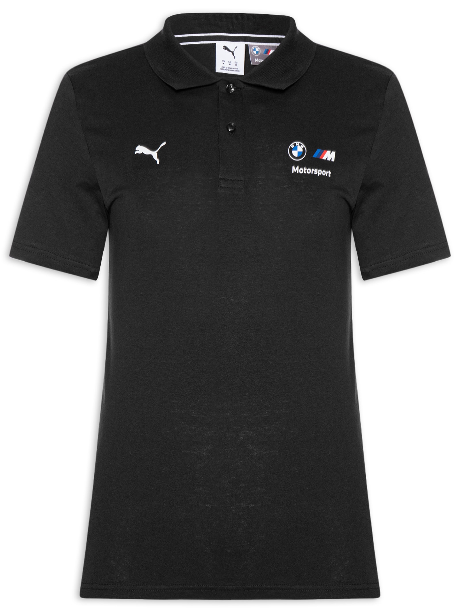 Pólo Masculina  BMW M Motorsport Essentials – Preto Puma