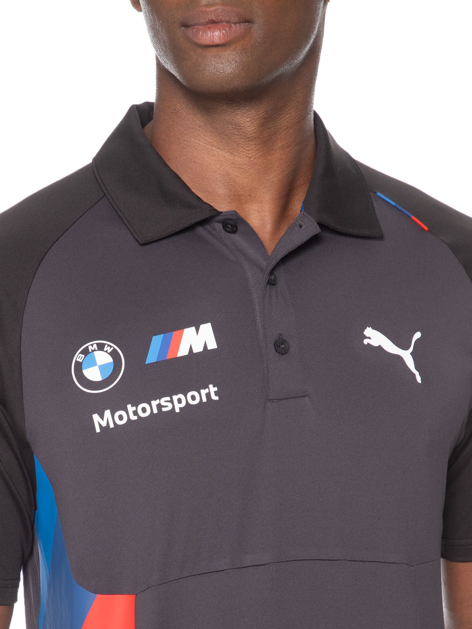 Polo Masculina BMW Replica PUMATECH Preto Puma + Bmw