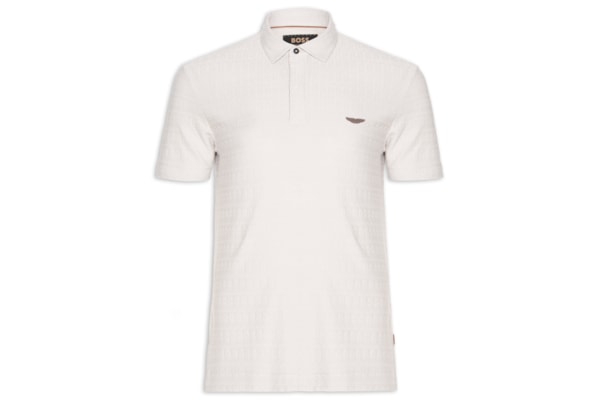 Polo Masculina Boss X Aston Martin L-Tracy Am 254 - Cinza