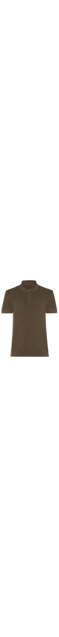 Polo Masculina Brasão Embossed Color - Marrom