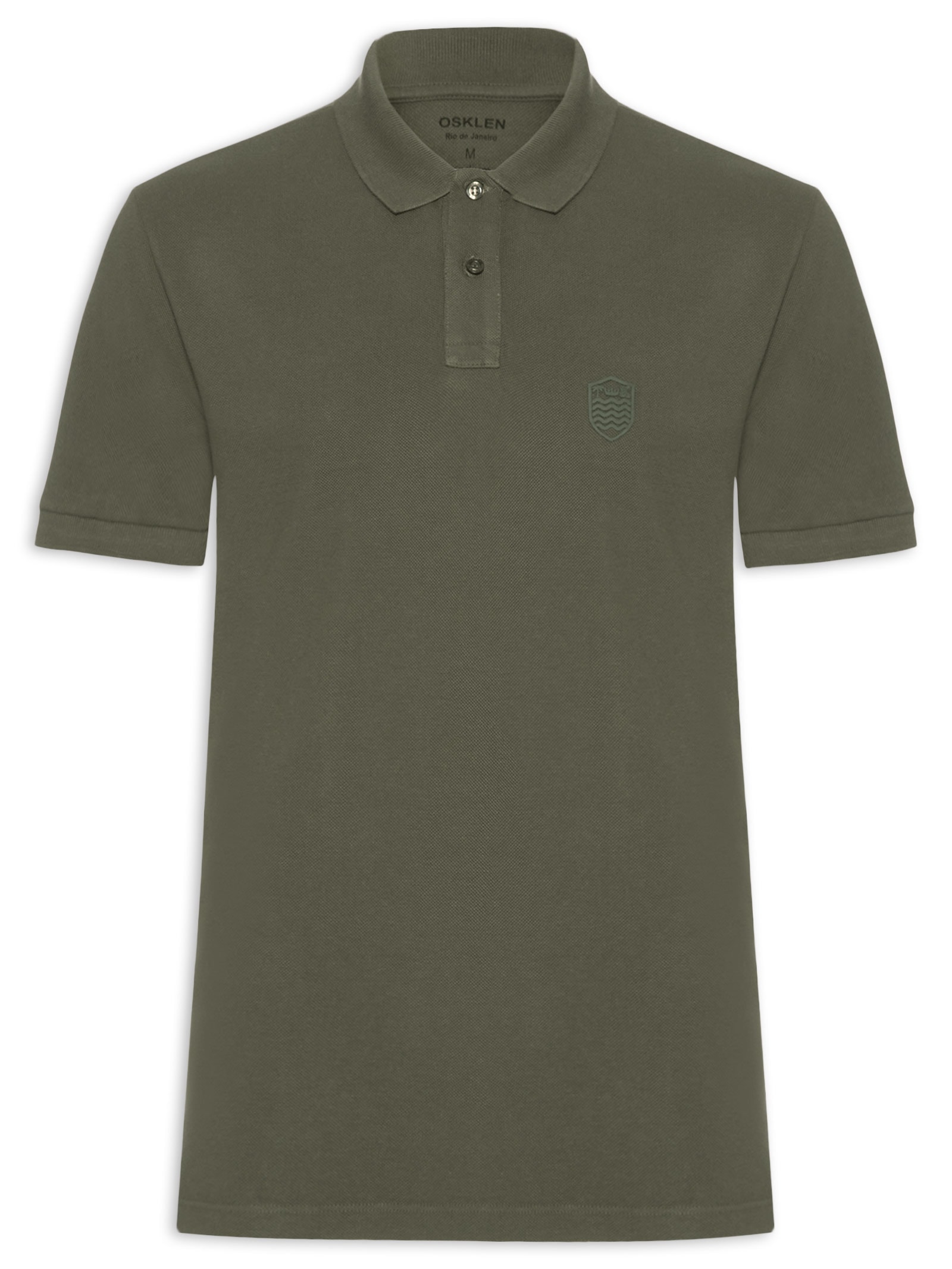 Polo Masculina Brasão Embossed Color Verde Osklen
