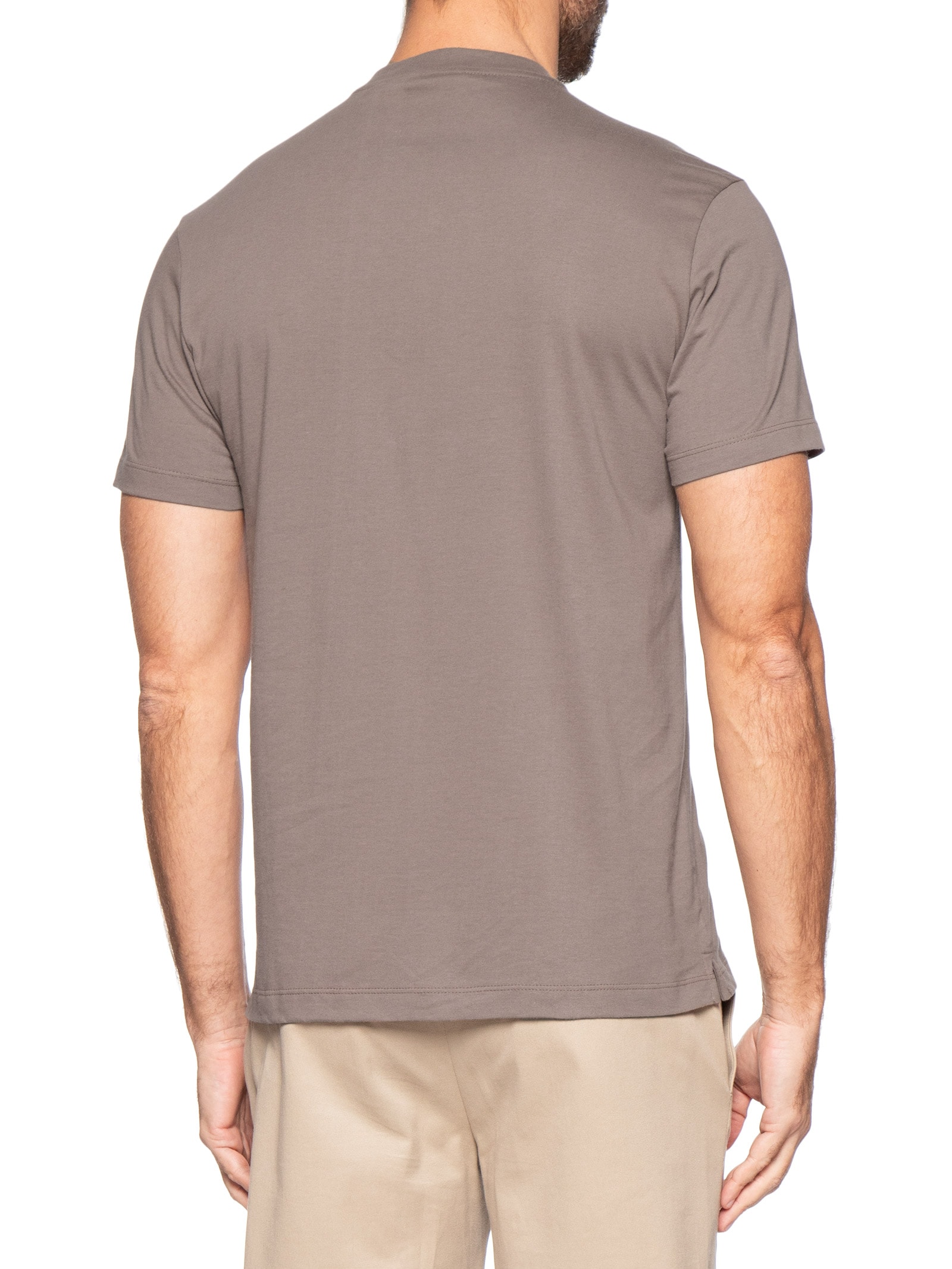 Polo Masculina CK Slim Fit Gola Portuguesa Marrom Calvin Klein
