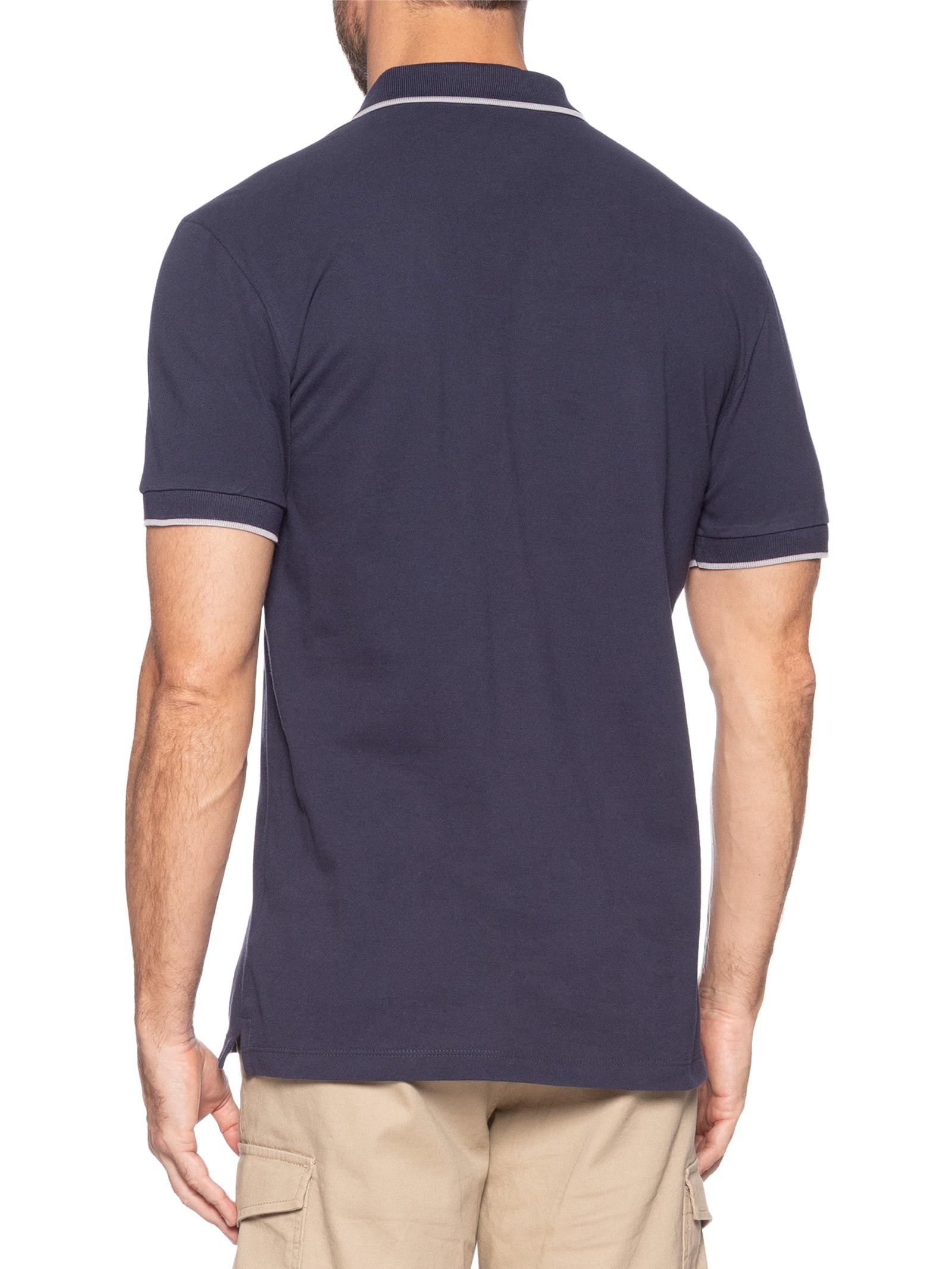 Polo Masculina Classic 1 Friso Azul Aramis