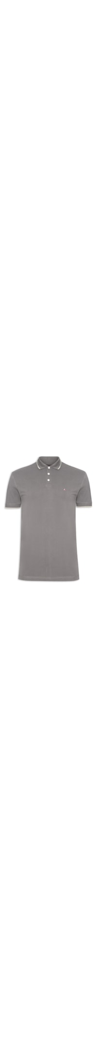 Polo Masculina Classic 1 Friso - Cinza