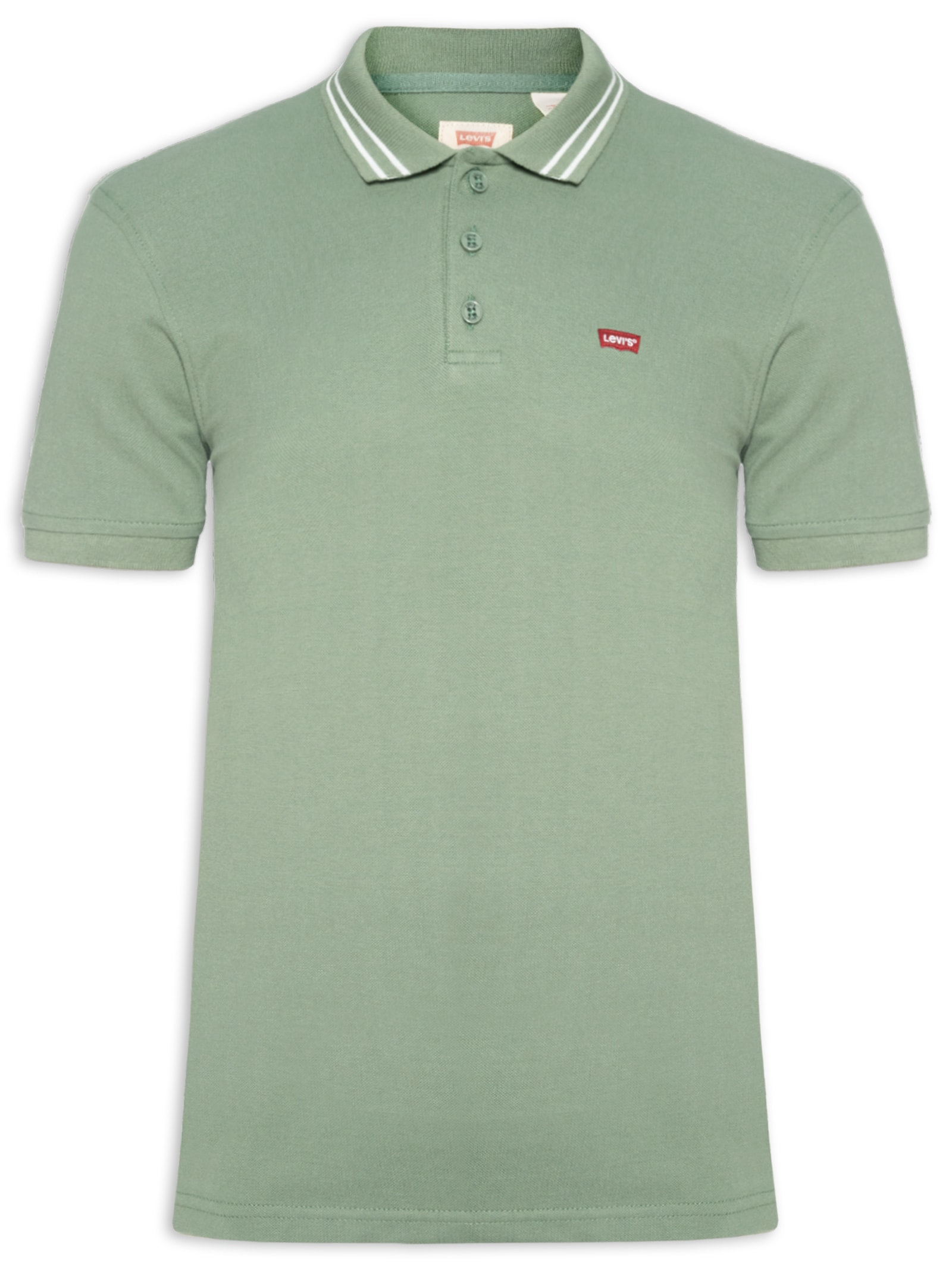 Polo Masculina Classic Fit Com Friso Verde Levi's