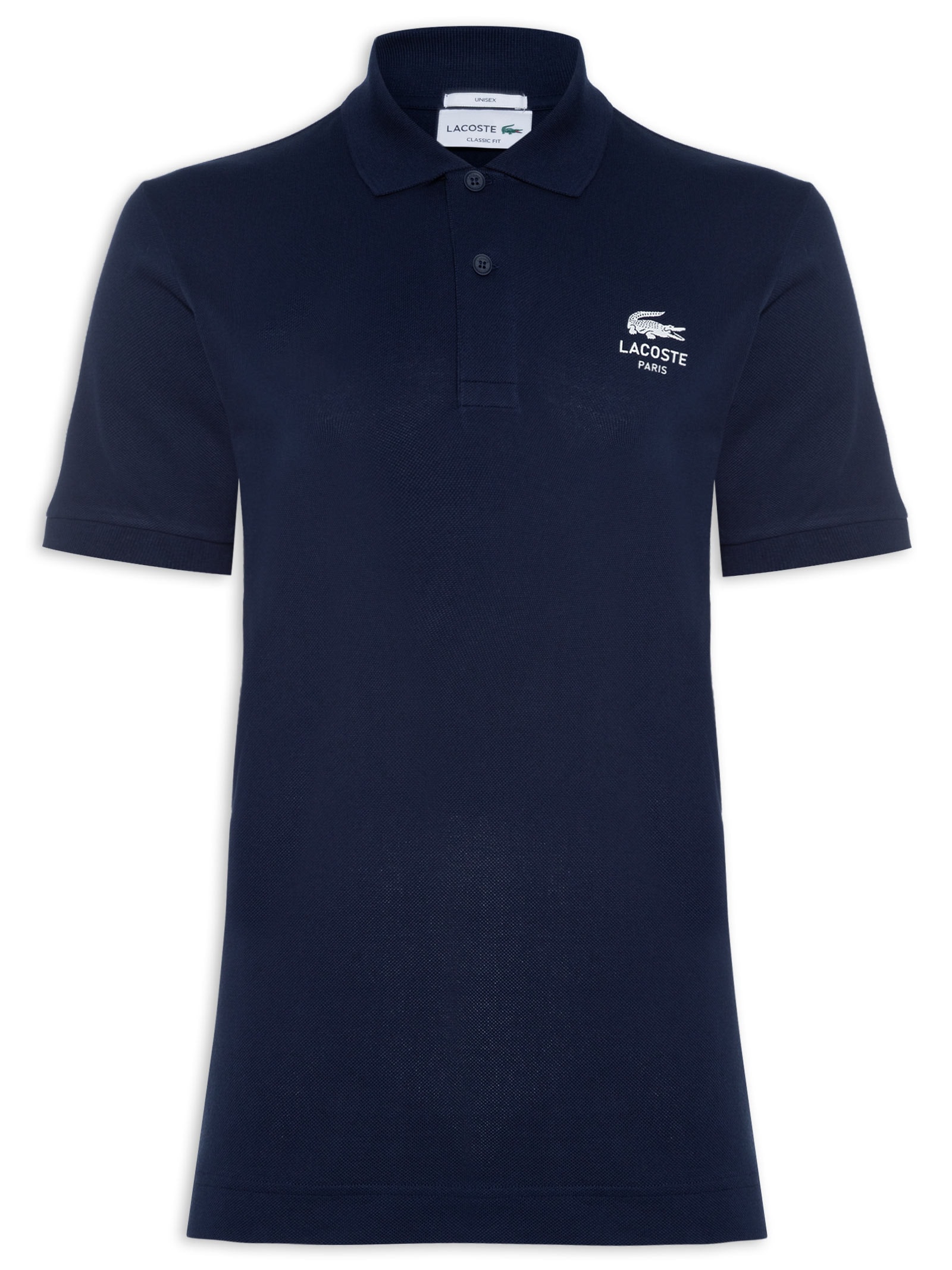 Lacoste Polo Masculina Classic Fit Com Logo Assinatura Azul