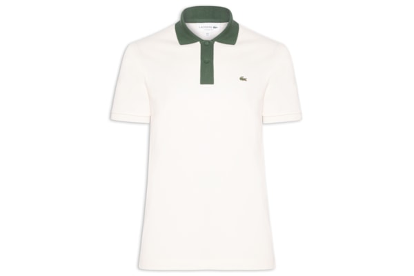 Polo Masculina Classic Fit Contrast Collor - Verde