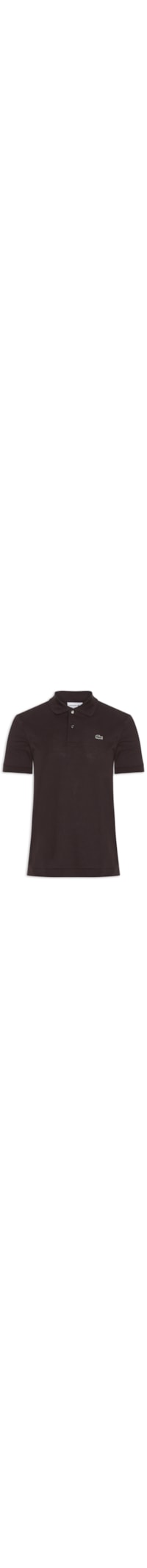 Polo Masculina Classic Fit Em Piquet De Algodão - Marrom