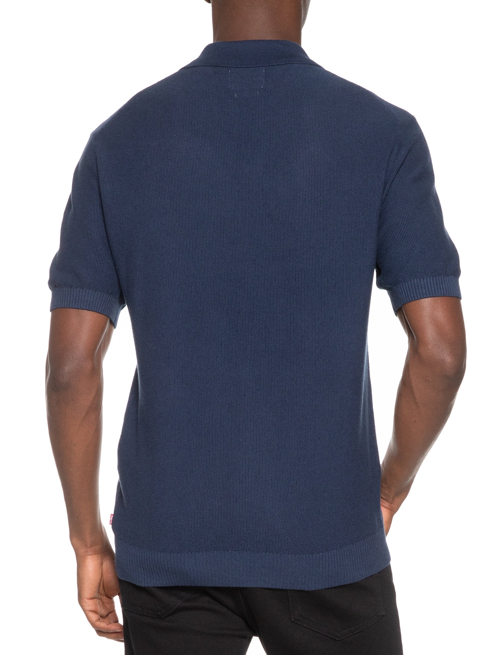 Polo Masculina Classic Fit Em Tricot Azul Levi's