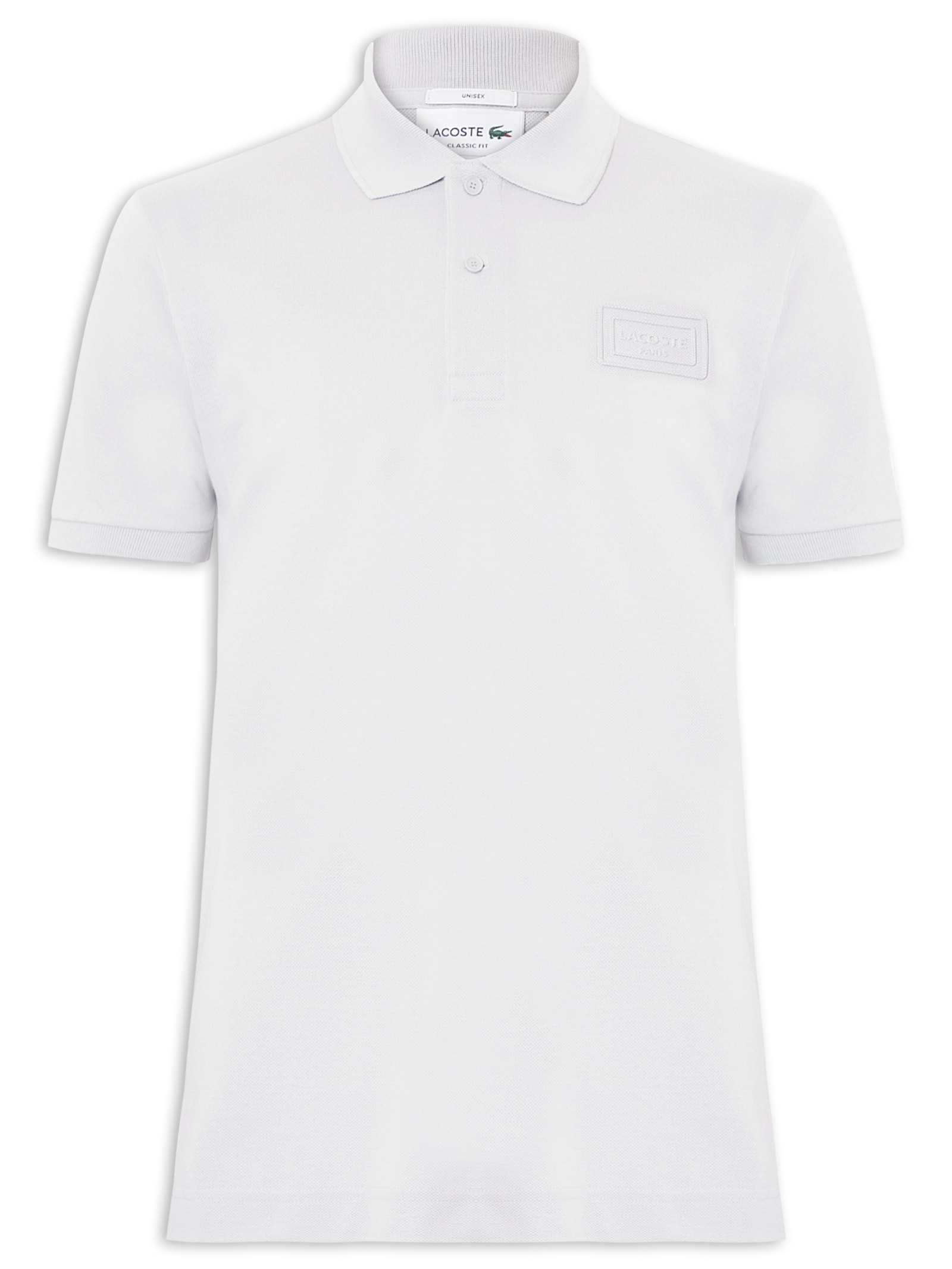 Polo Masculina Classic Fit Embossed Azul Lacoste