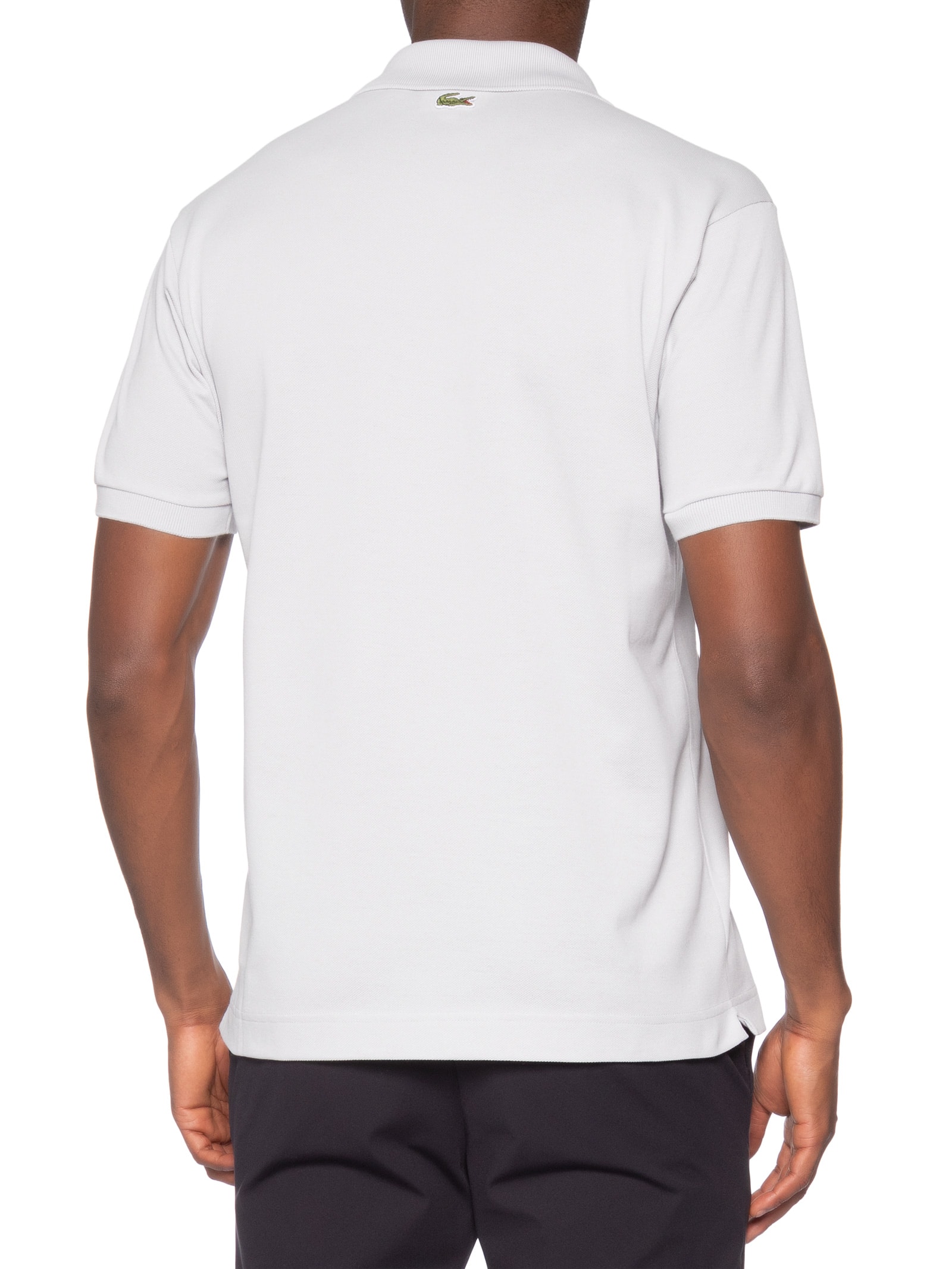 Polo Masculina Classic Fit Embossed Azul Lacoste