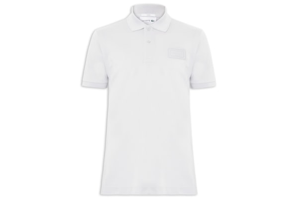 Polo Masculina Classic Fit Embossed - Azul