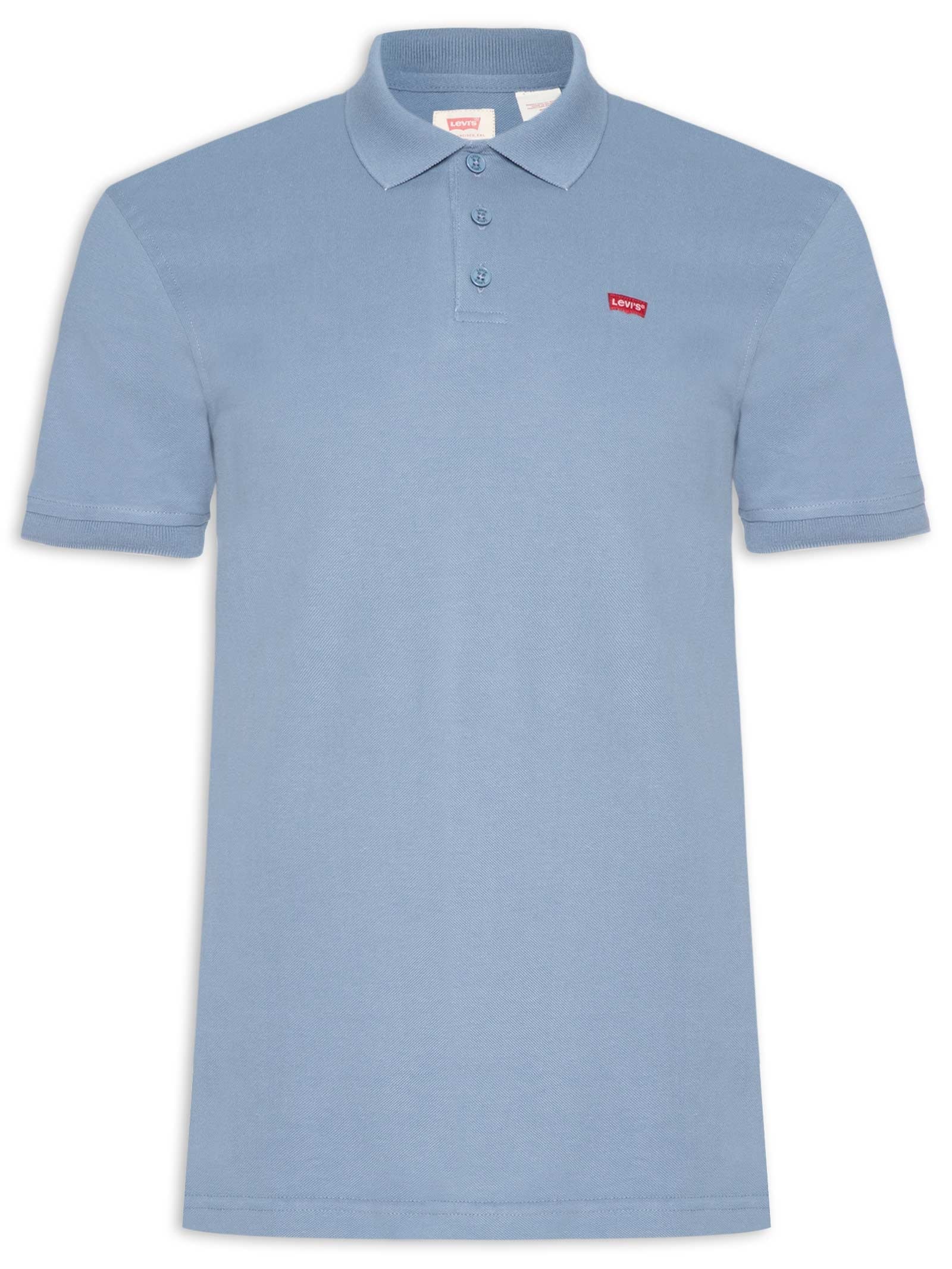 Polo Masculina Classic Fit HM com Logo Azul Levi's
