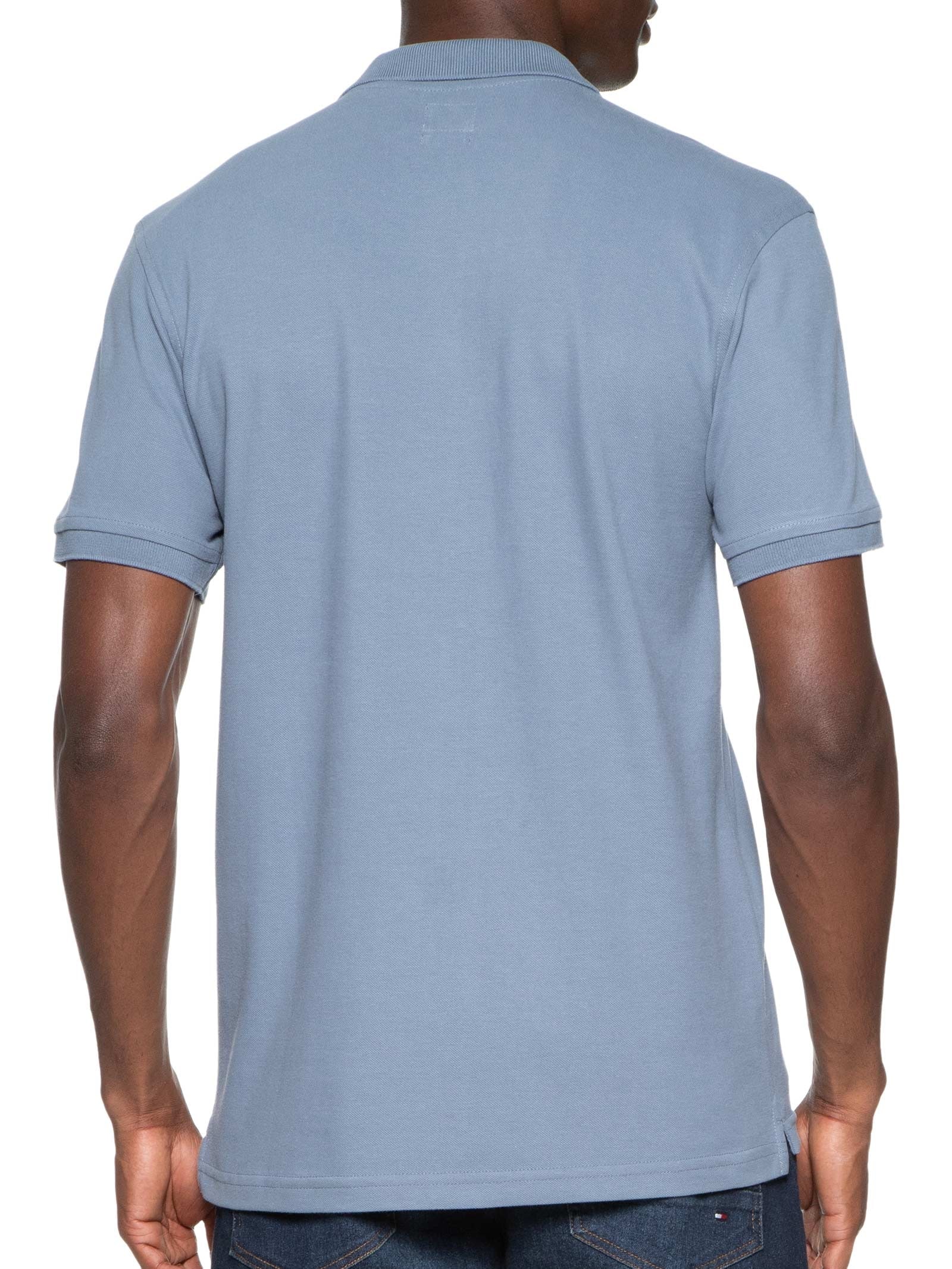 Polo Masculina Classic Fit HM com Logo Azul Levi's