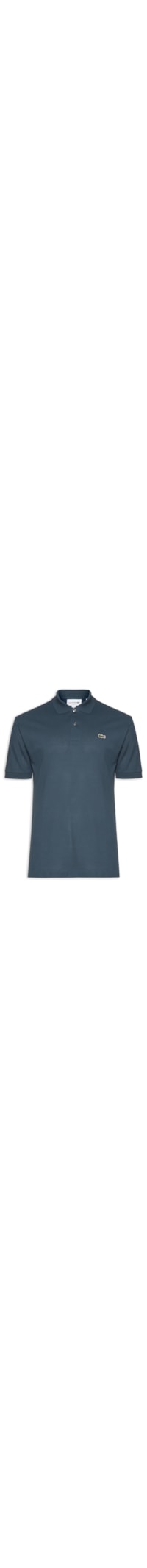 Polo Masculina Classic Fit L.12.12 Em Piquet De Algodão - Azul