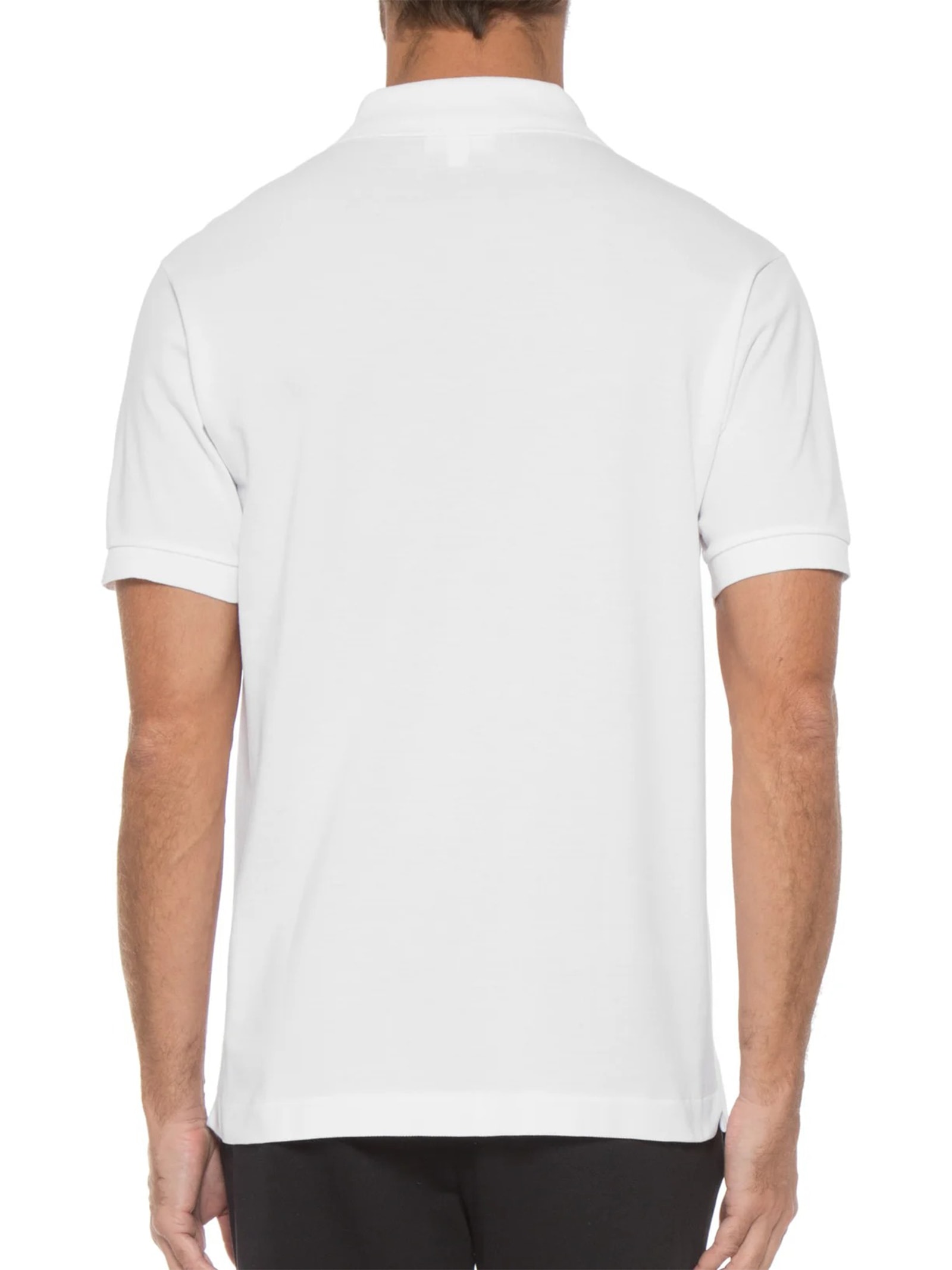 Polo Masculina Classic Fit  L.12.12 Em Piquet De Algodão Branco Lacoste