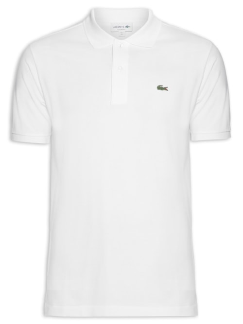 Polo Masculina Classic Fit L.12.12 Em Piquet De Algodão - Branco