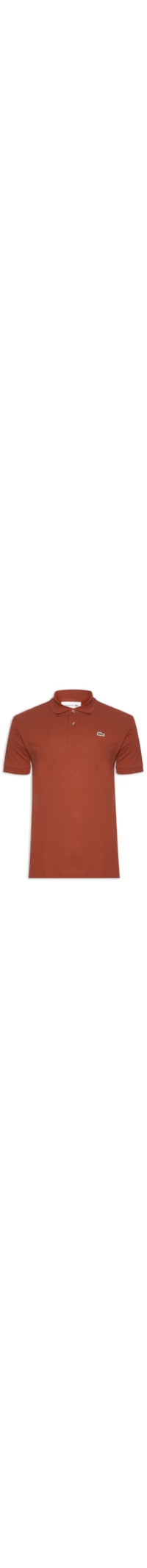 Polo Masculina Classic Fit L.12.12 Em Piquet De Algodão - Marrom