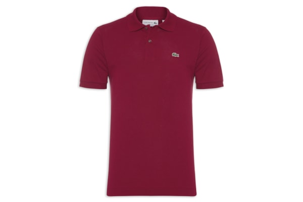 Polo Masculina Classic Fit L.12.12 Em Piquet De Algodão - Vermelho