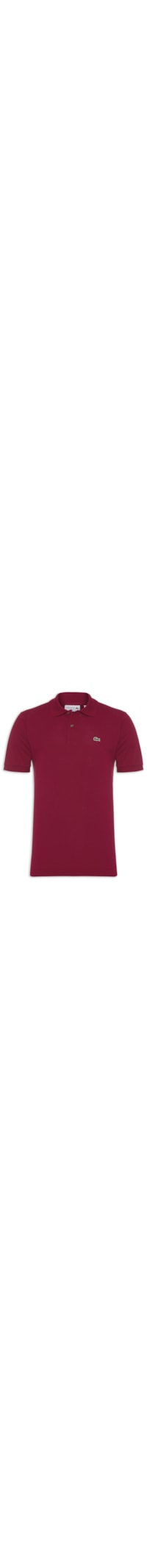 Polo Masculina Classic Fit L.12.12 Em Piquet De Algodão - Vermelho