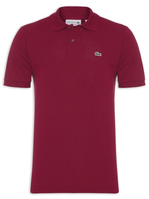 Polo Masculina Classic Fit L.12.12 Em Piquet De Algodão - Vermelho
