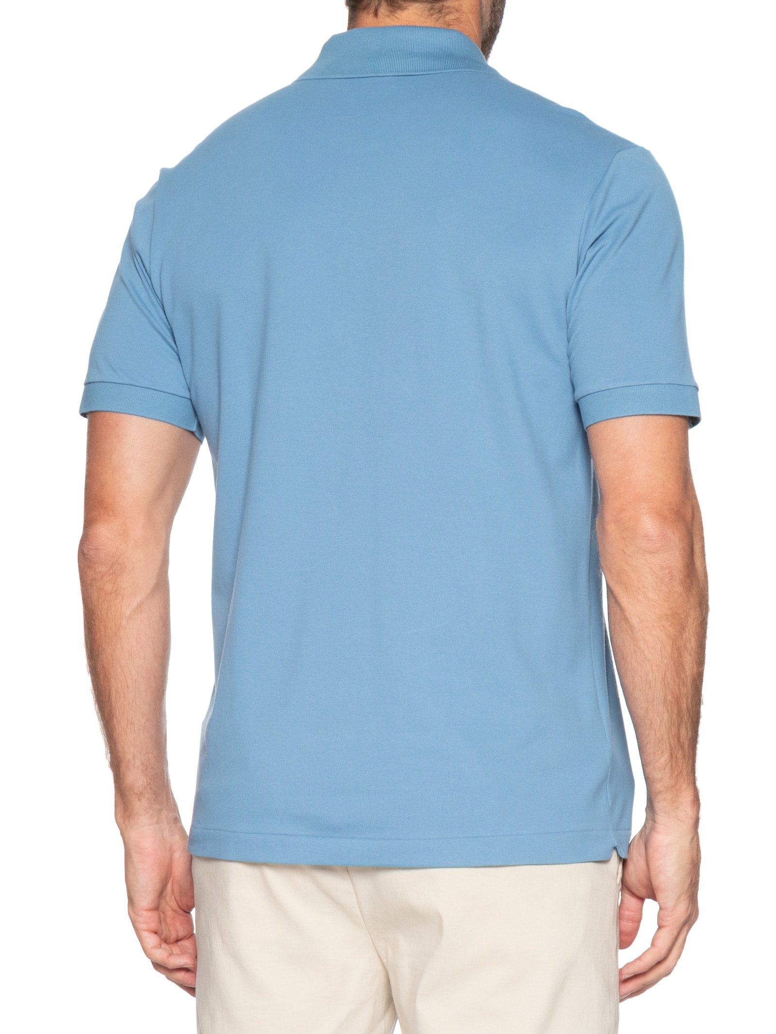 Polo Masculina Classic Fit L.12.12 Light Piquet Azul Lacoste