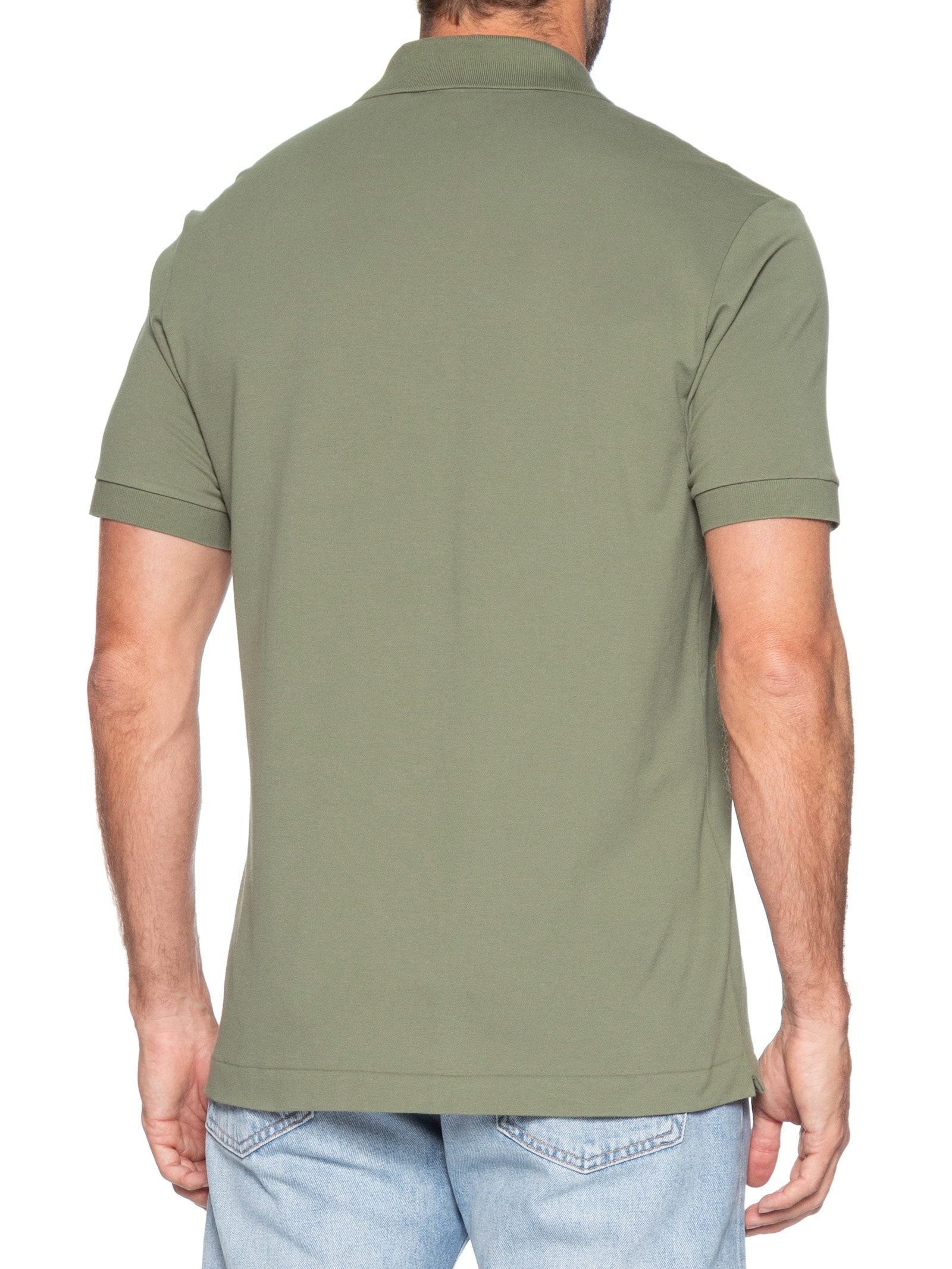 Polo Masculina Classic Fit L.12.12 Light Piquet Verde Lacoste