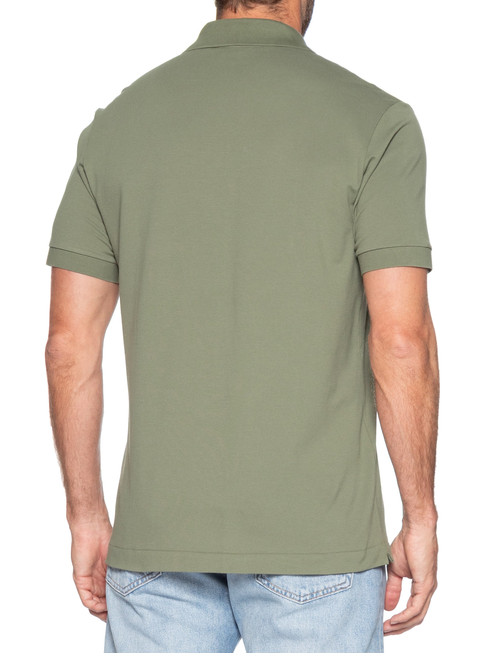 Polo Masculina Classic Fit L.12.12 Light Piquet Verde Lacoste