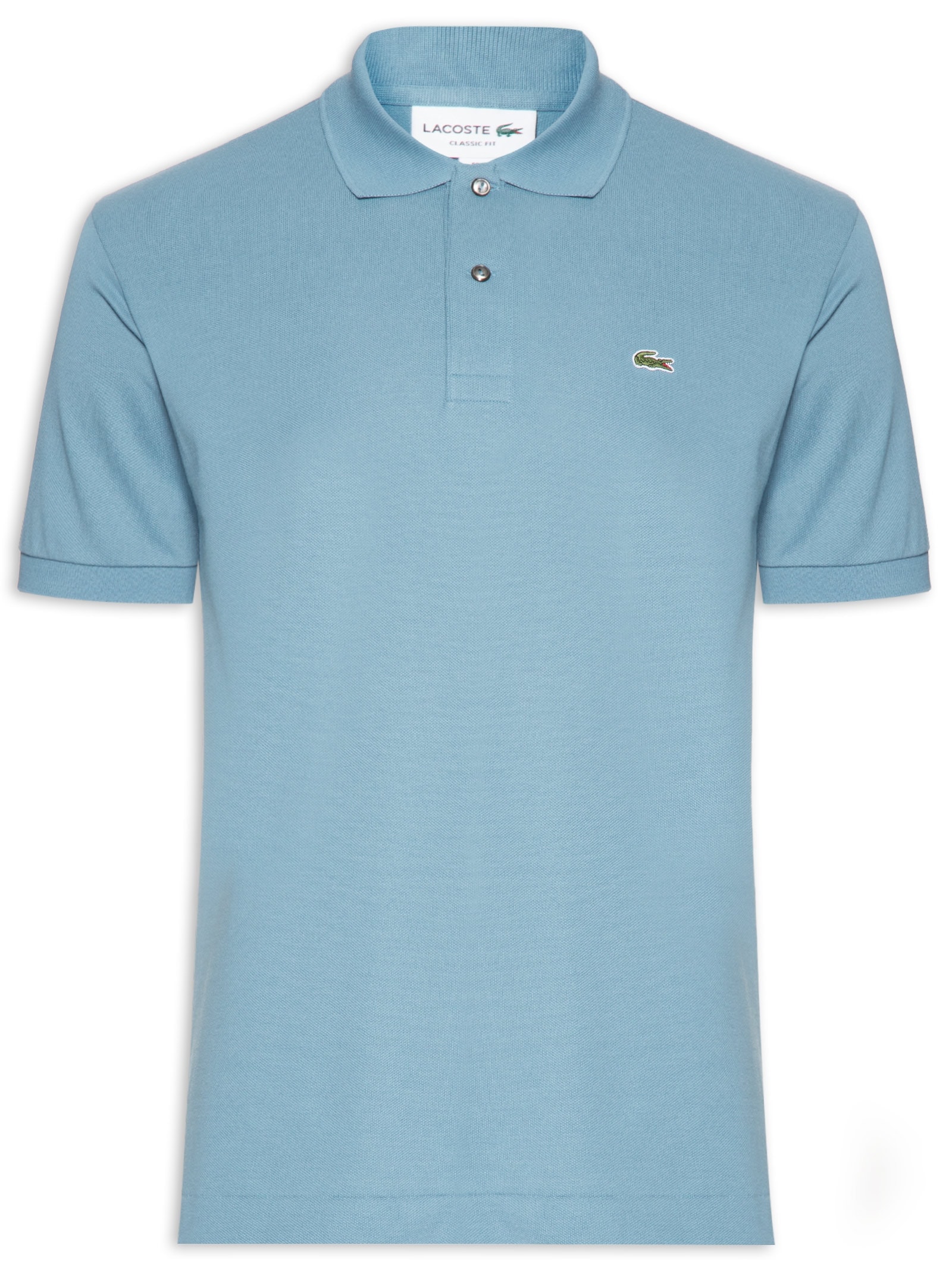 Polo Masculina Classic Fit L.12.12 Piquet De Algodão Azul Lacoste