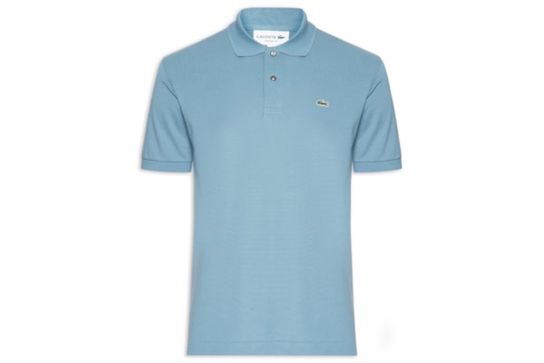 Polo Masculina Classic Fit L.12.12 Piquet De Algodão - Azul