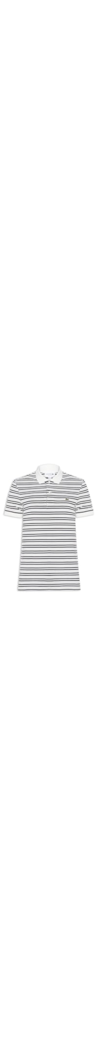 Polo Masculina Classic Fit Listrada - Preto