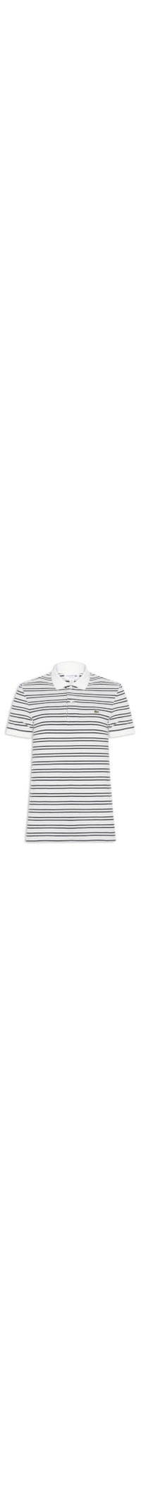 Polo Masculina Classic Fit Listrada - Preto