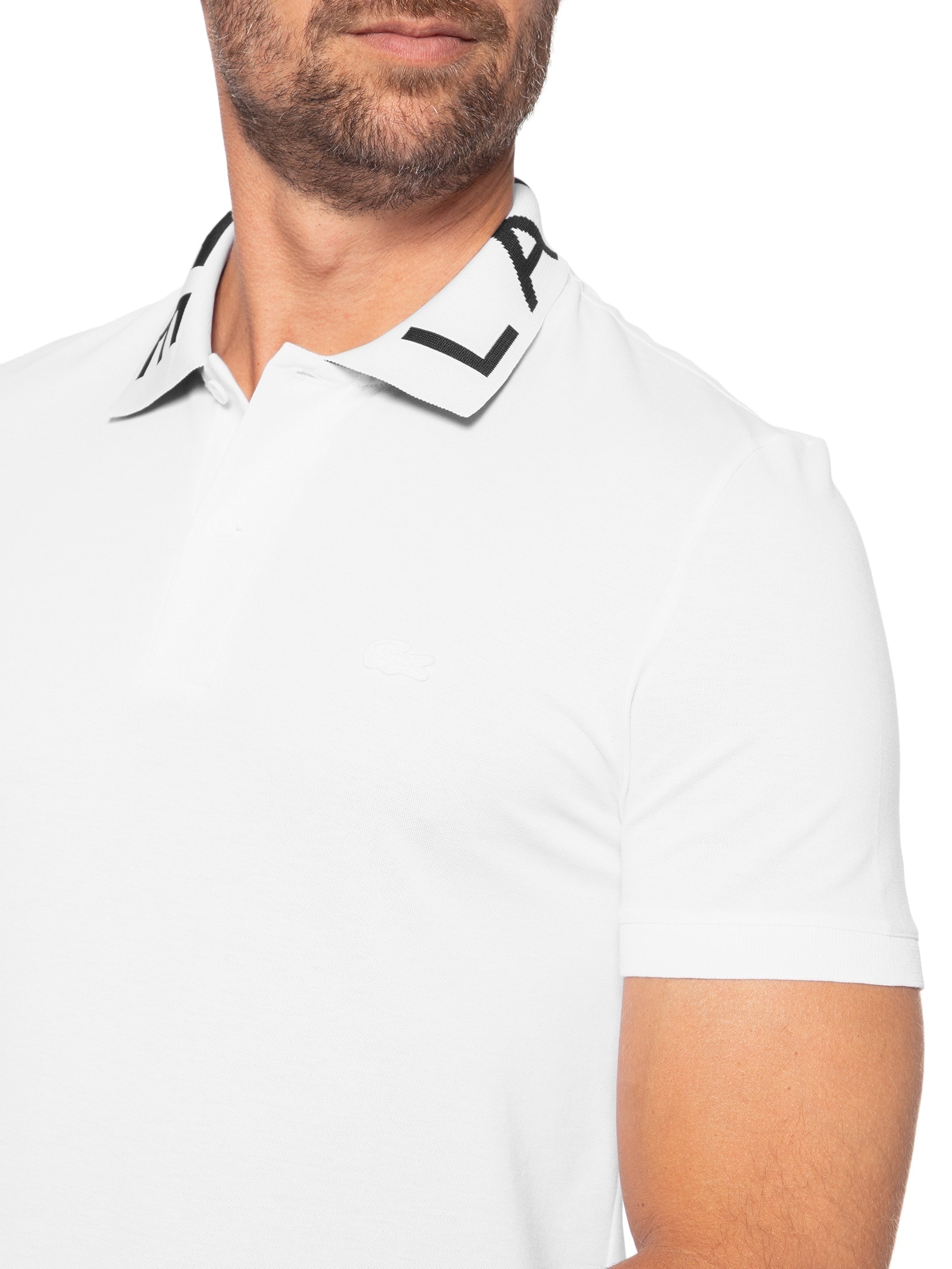 Polo Masculina Classic Fit Movement Petit Piquet Branco Lacoste