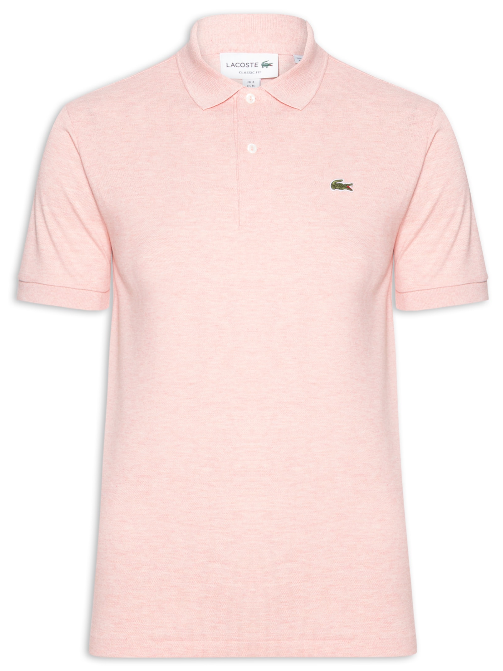 Basiq Men - Polo Masculina Piquet Zíper - Rosa