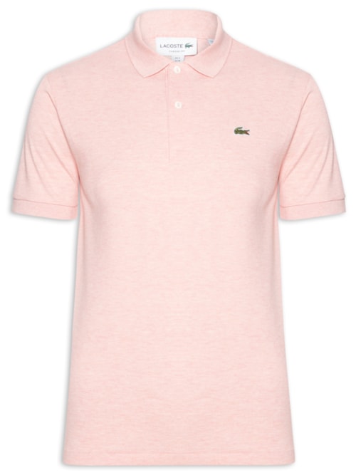 Polo Masculina Classic Fit Petit Piquet Chine – Rosa