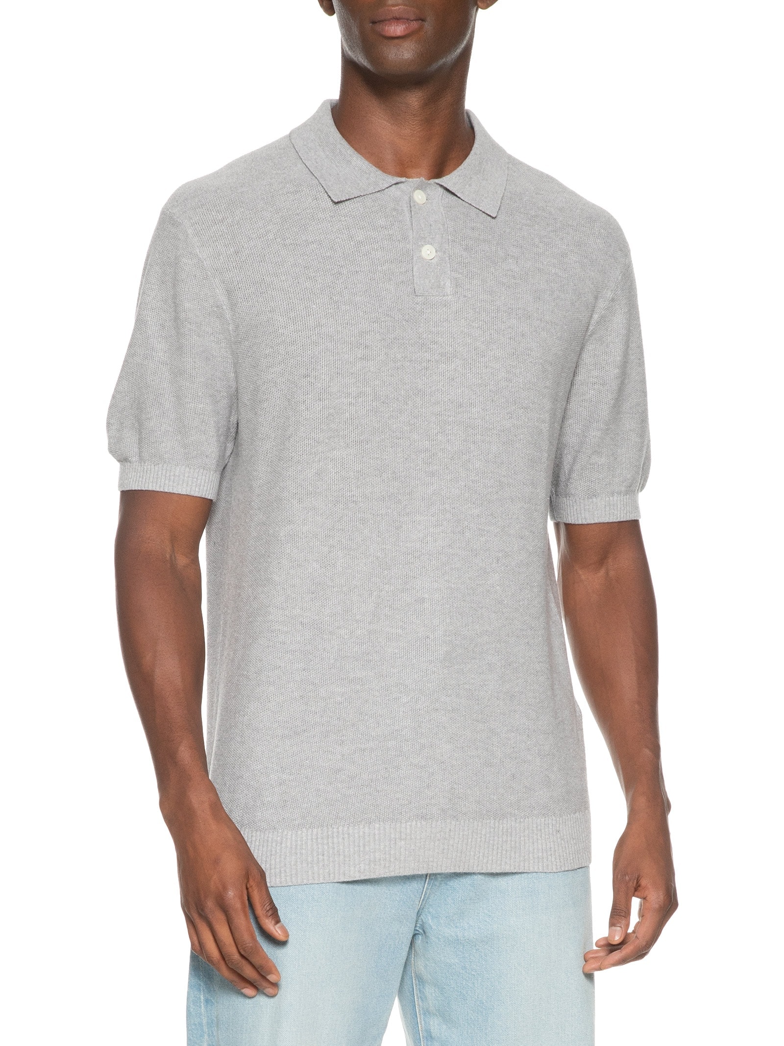 Polo Masculina Classic Fit Tricot Cinza Levi's