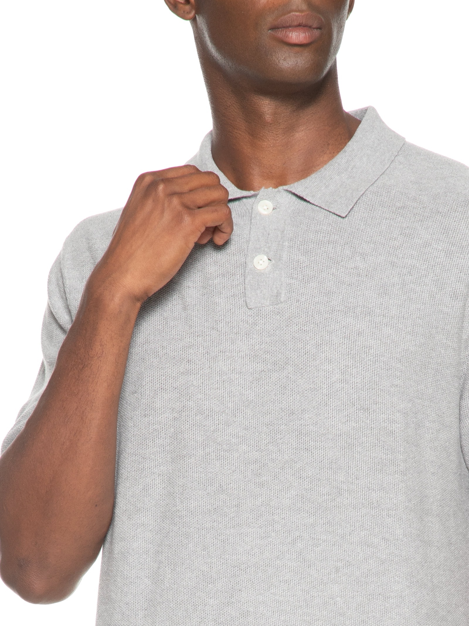 Polo Masculina Classic Fit Tricot Cinza Levi's