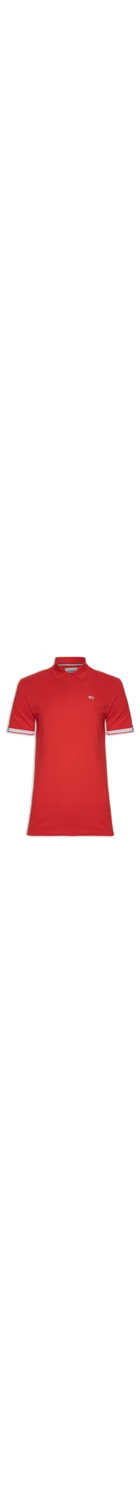 Polo Masculina Classic Linear - Vermelho