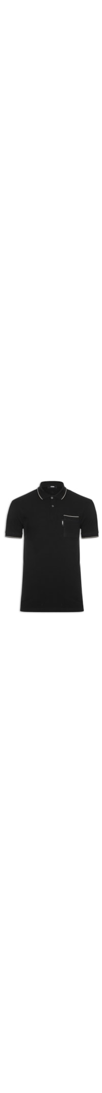 Polo Masculina Com Bolso - Preto
