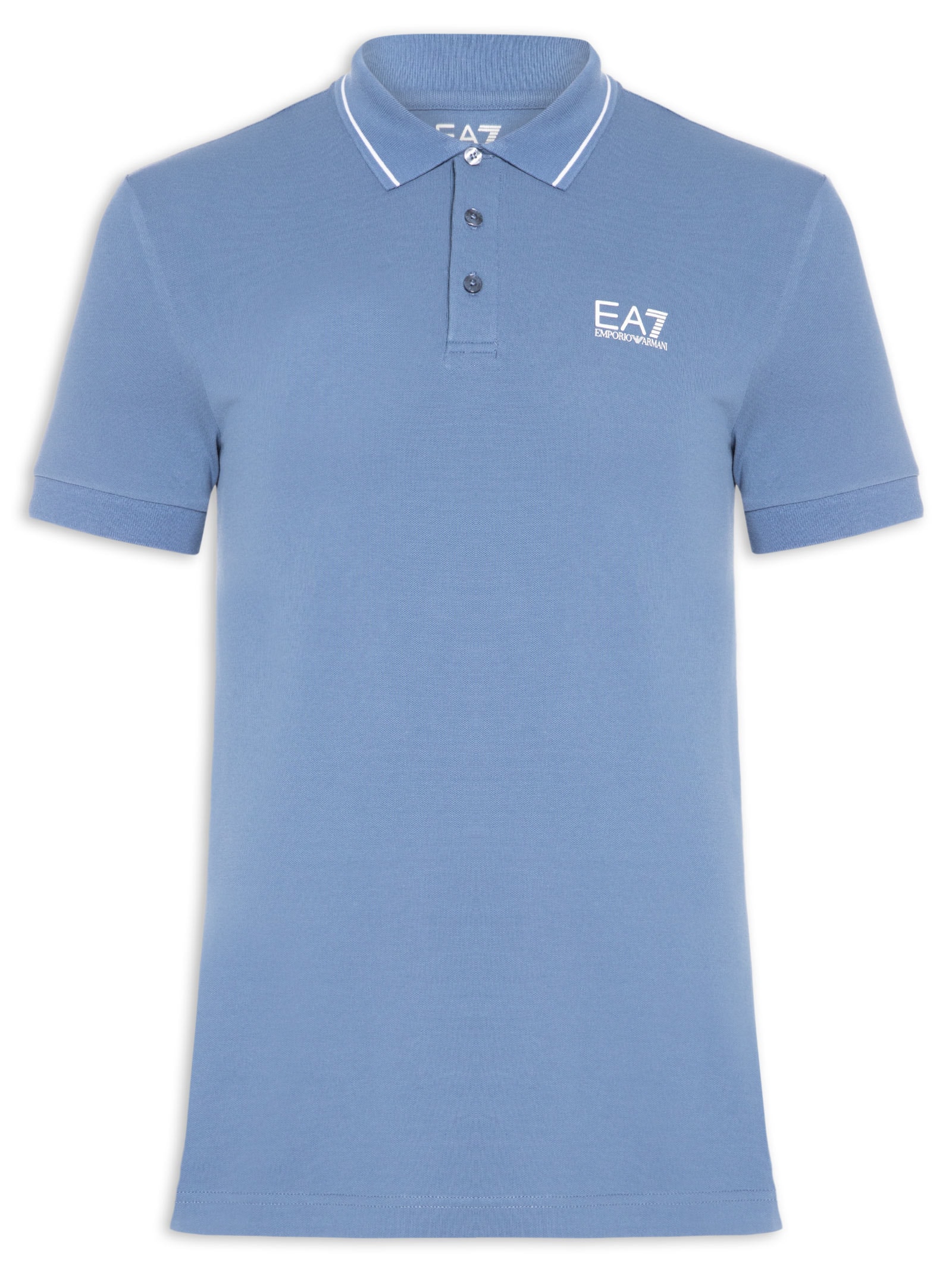 Polo Masculina Com Friso Train Core – Azul Ea7 Emporio Armani