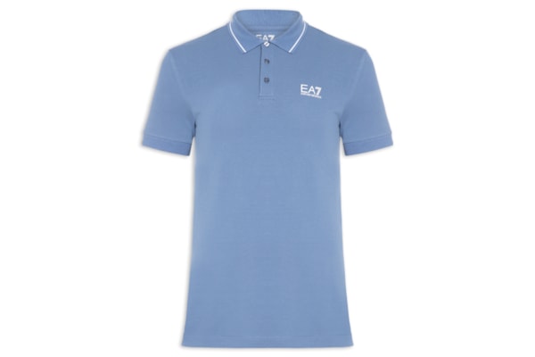 Polo Masculina Com Friso Train Core – Azul