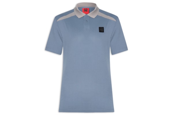 Polo Masculina Com Recortes Dunios - Collab Redbull - Cinza