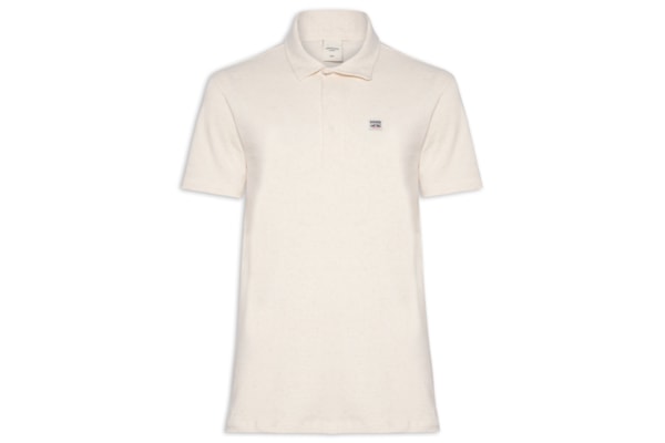 Polo Masculina Comfort Fit Linho Heritage - Off White