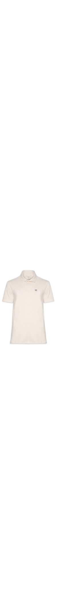 Polo Masculina Comfort Fit Linho Heritage - Off White